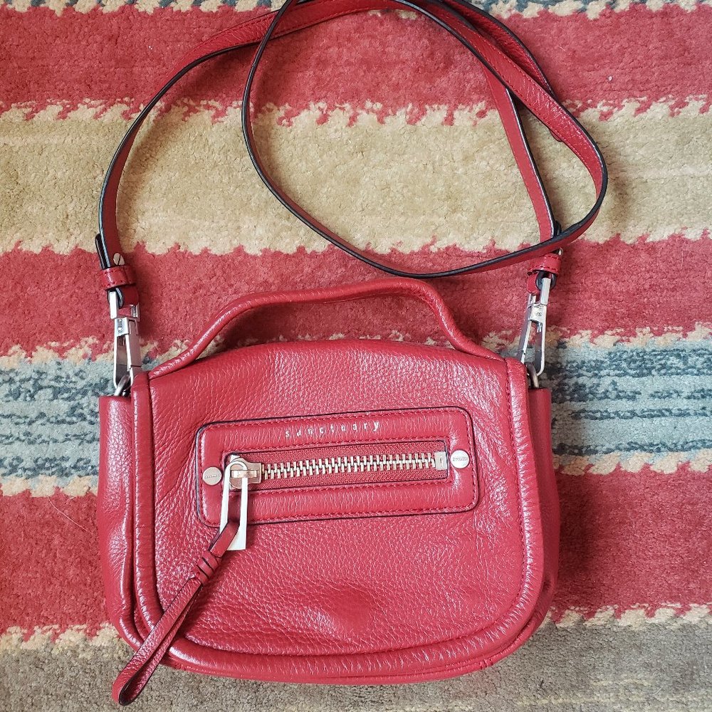 Sanctuary red leather crossbody